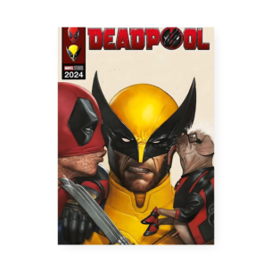 Quadro Decorativo Marvel Deadpool Wolverine Cartaz