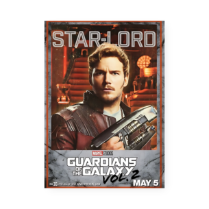 Quadro Decorativo Marvel Star Lord Guardioes Galaxia
