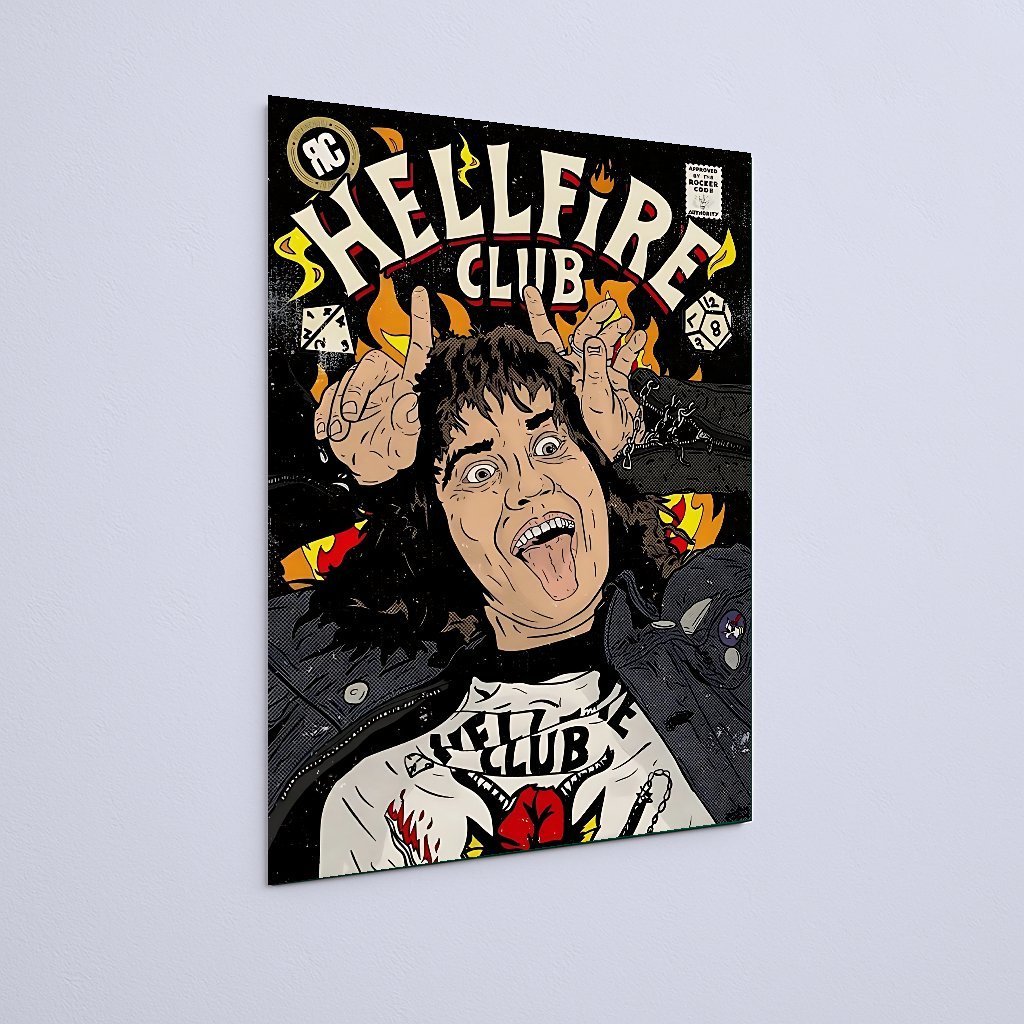 Quadro Decorativo Stranger Things Hellfire Club Capa Revista - Imagem 3