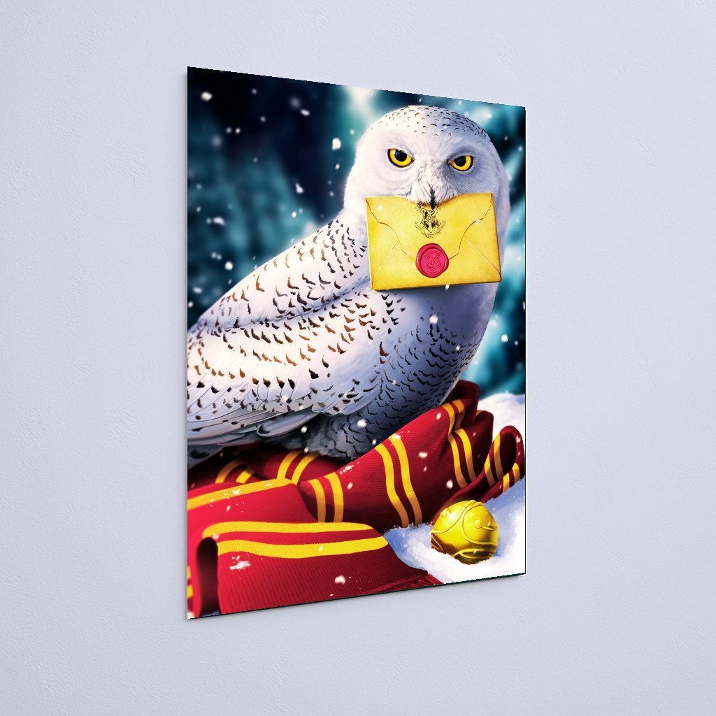 Quadro Decorativo Harry Potter Coruja Carta Cachecol Grifinoria - Imagem 3