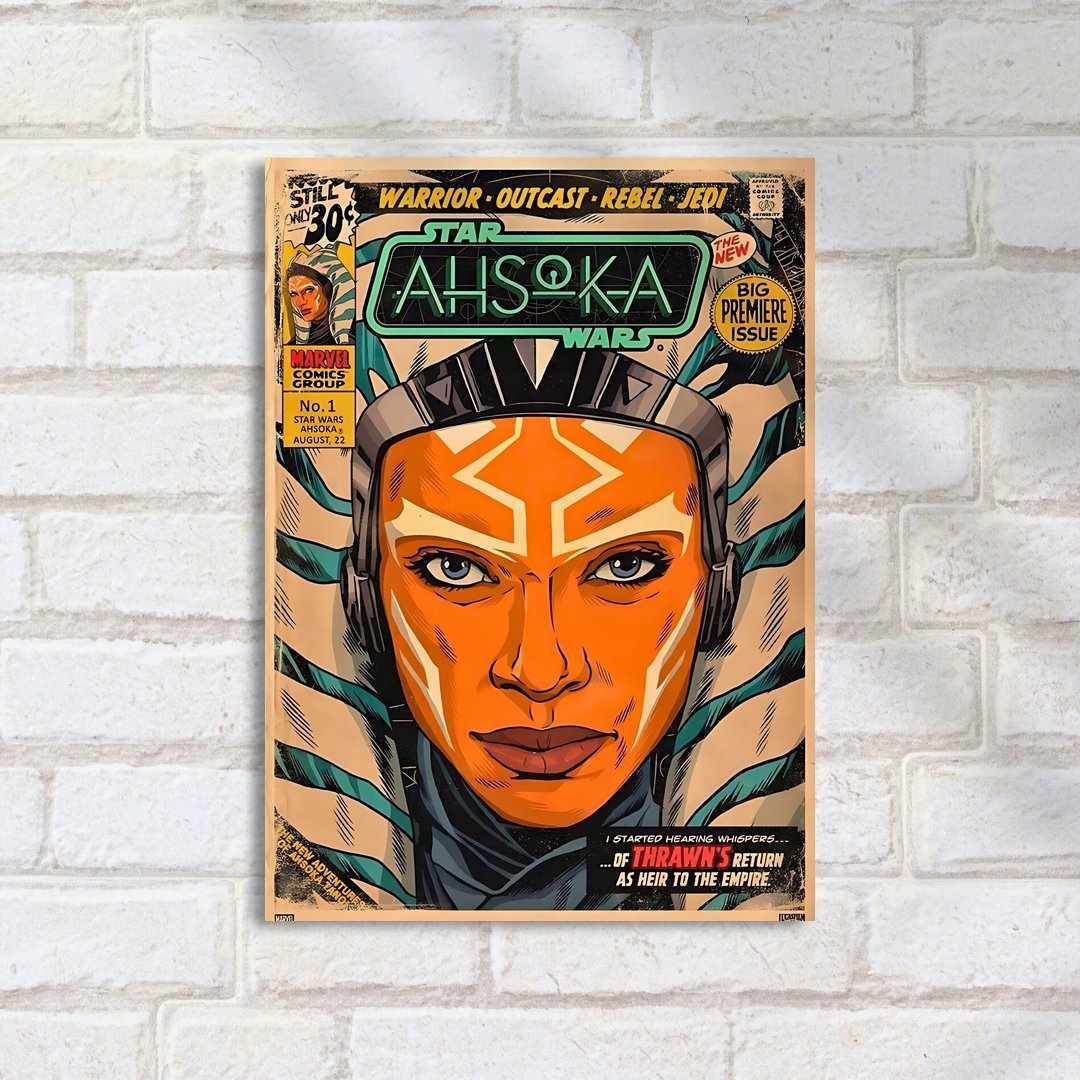 Quadro Decorativo Star Wars Ahsoka Capa Quadrinhos Starwars - Imagem 2