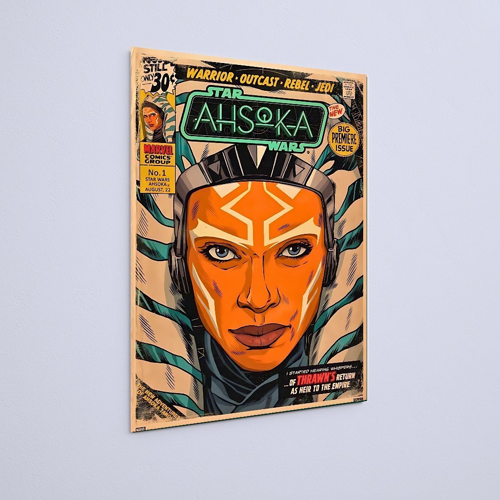 Quadro Decorativo Star Wars Ahsoka Capa Quadrinhos Starwars - Imagem 3