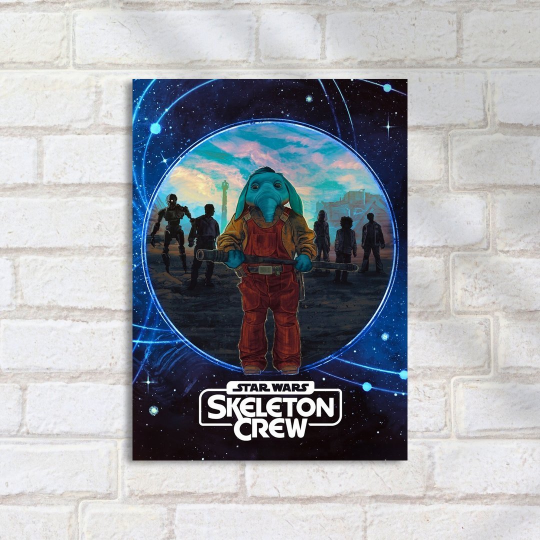 Quadro Decorativo Star Wars Skeleton Crew Personagem Principal - Imagem 2