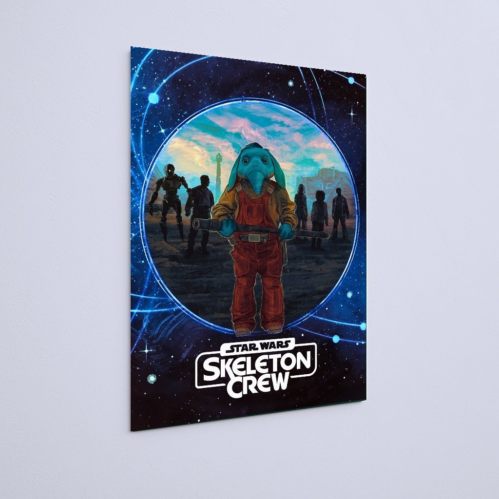 Quadro Decorativo Star Wars Skeleton Crew Personagem Principal - Imagem 3