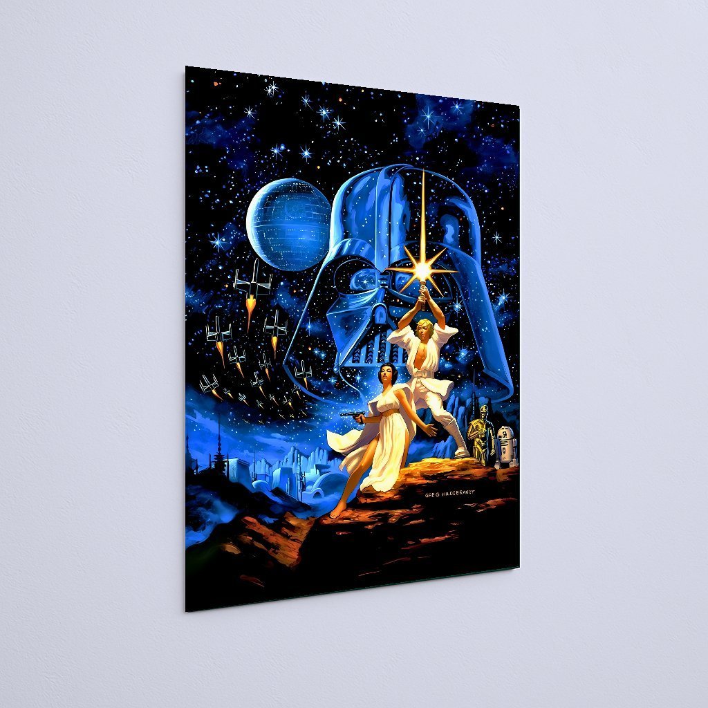 Quadro Decorativo Star Wars Personagens Espada Luz - Imagem 3