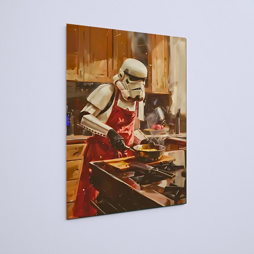 Quadro Decorativo Star Wars Stormtrooper Cozinhando Avental - Imagem 3