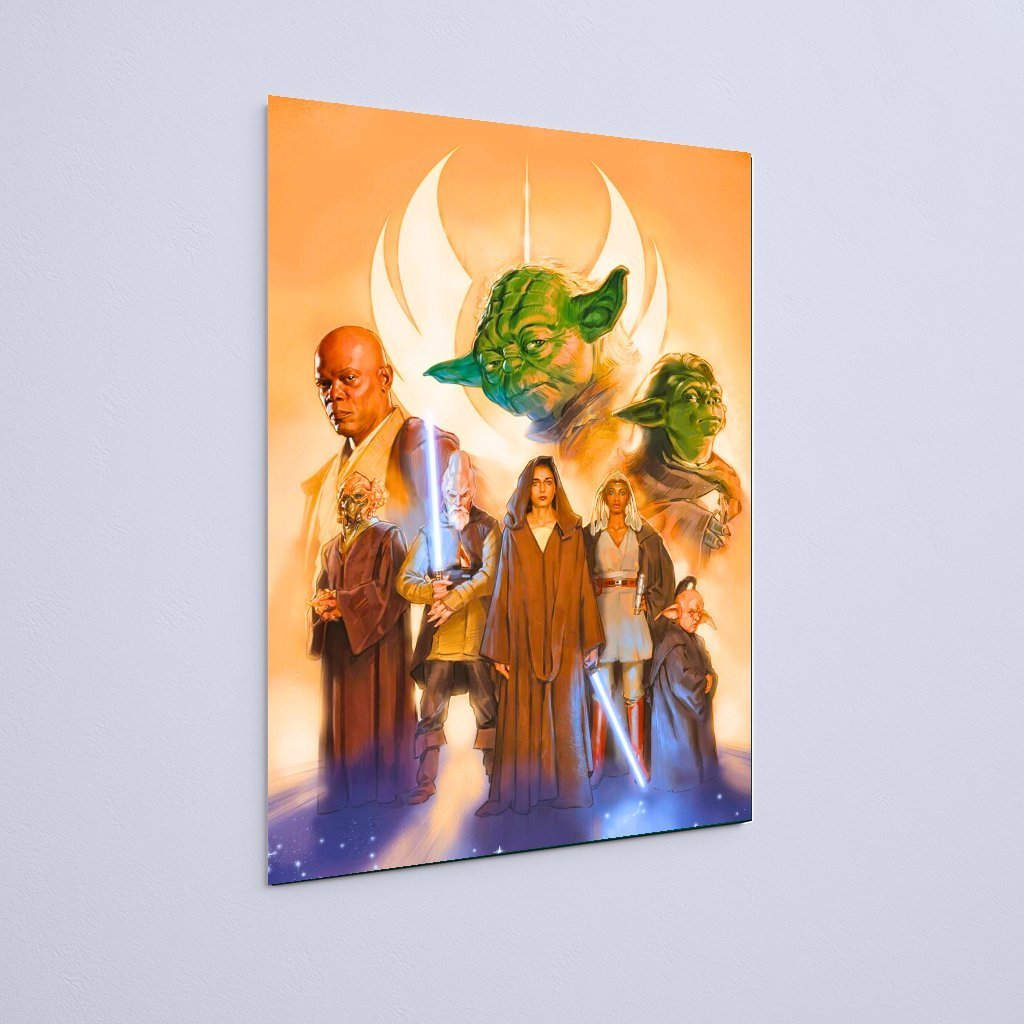 Quadro Decorativo Star Wars Jedis Yoda Sabres Energia - Imagem 3