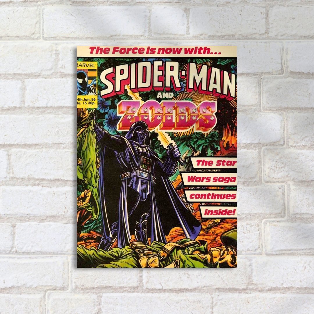Quadro Decorativo Star Wars Spiderman Zoids Darth Vader - Imagem 2