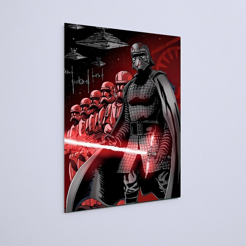 Quadro Decorativo Star Wars Kylo Ren Soldados Espaconaves - Imagem 3