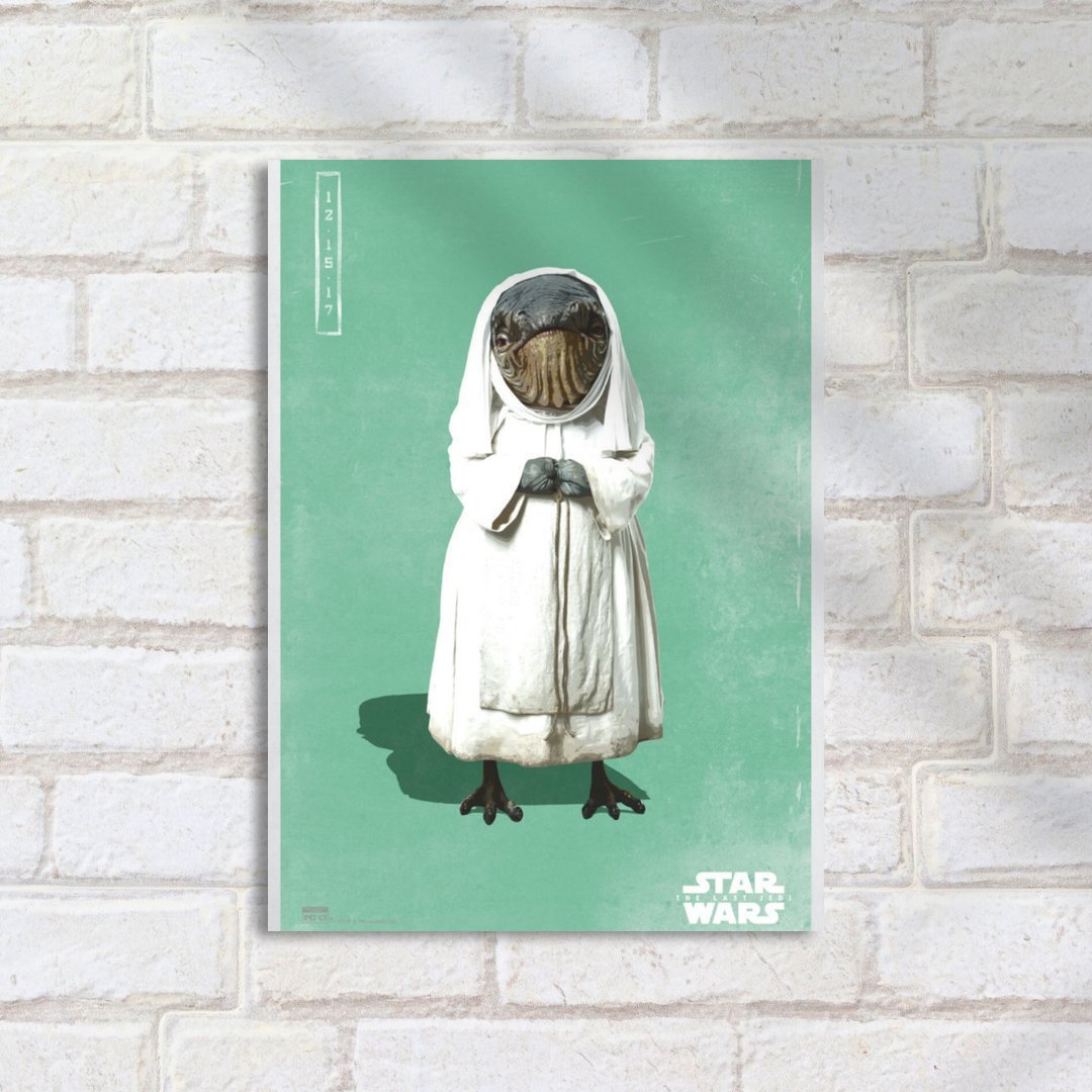 Quadro Decorativo Star Wars Monstro Baleia Vestido Branco - Imagem 2