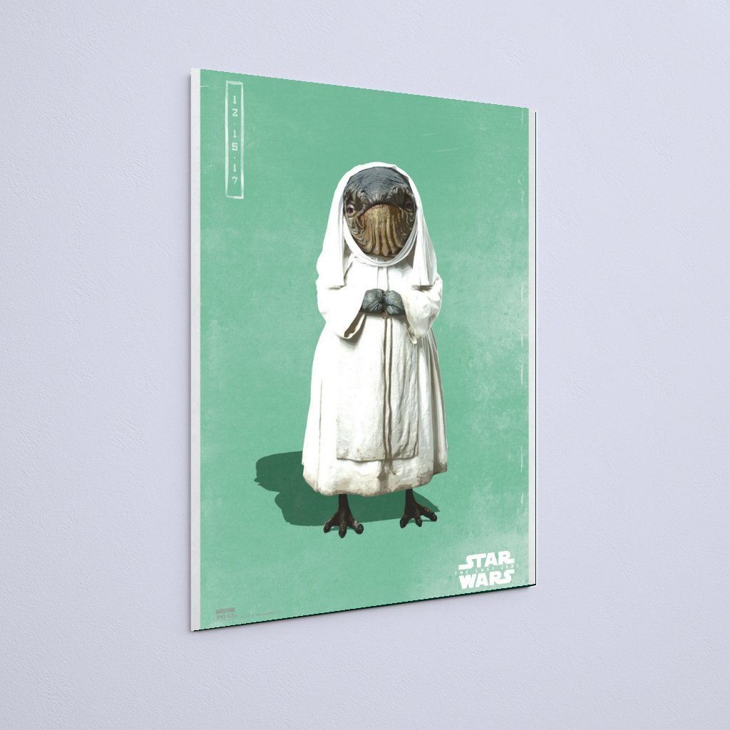 Quadro Decorativo Star Wars Monstro Baleia Vestido Branco - Imagem 3