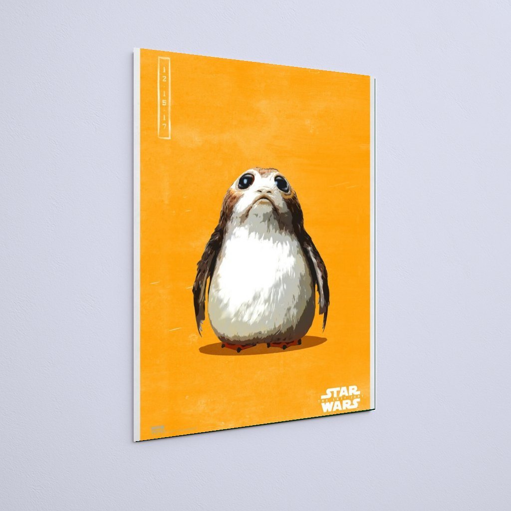 Quadro Decorativo Star Wars Porg Star Wars Laranja - Imagem 3