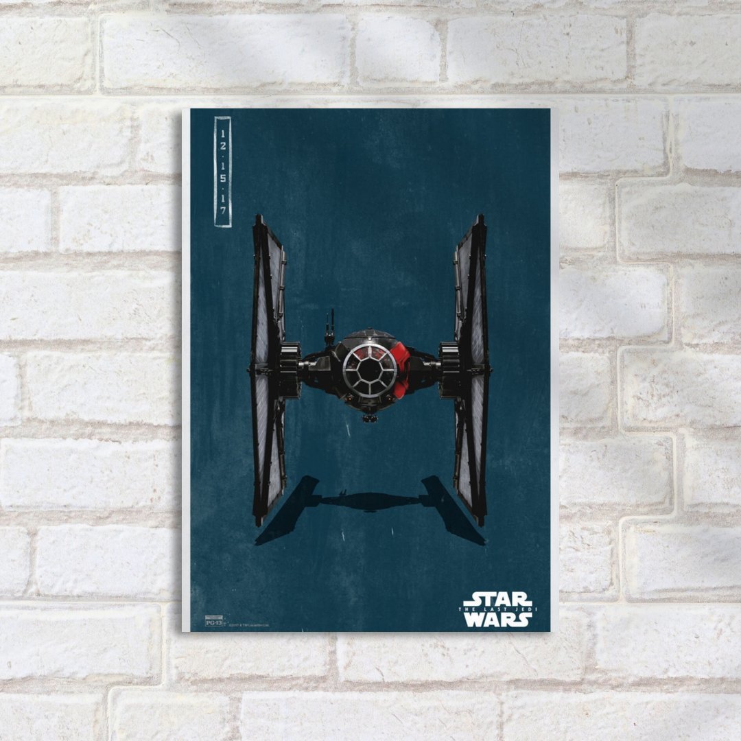 Quadro Decorativo Star Wars Nave Tie Fighter Starwars - Imagem 2
