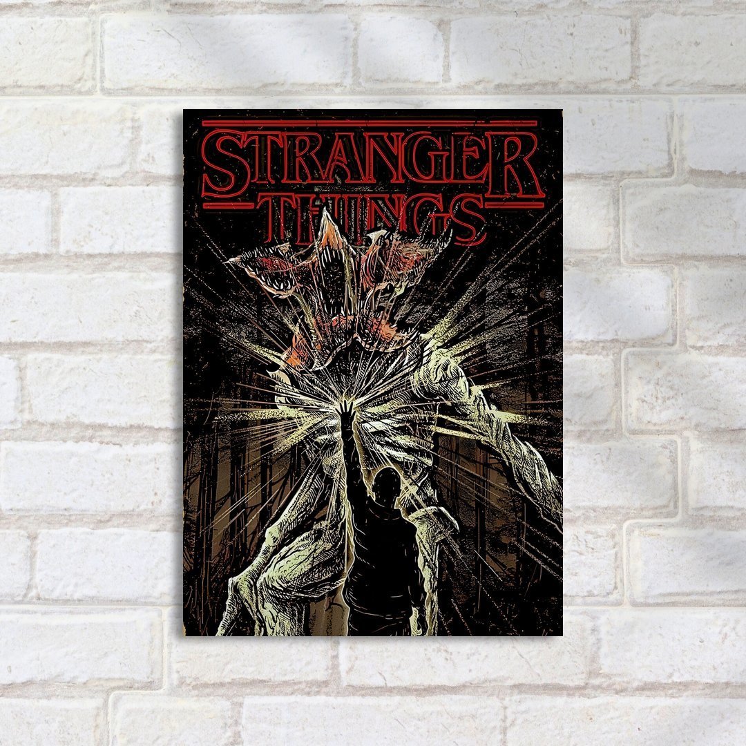 Quadro Decorativo Stranger Things Demogorgon Poster - Imagem 2