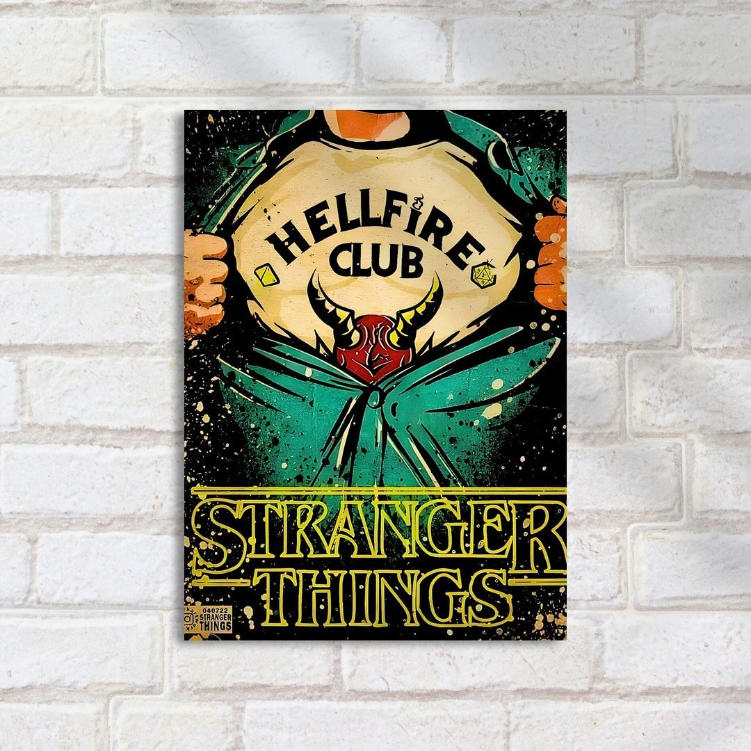 Quadro Decorativo Stranger Things Hellfire Club - Imagem 2