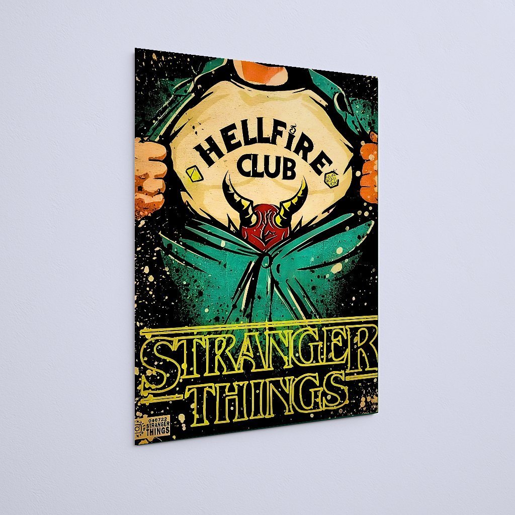 Quadro Decorativo Stranger Things Hellfire Club - Imagem 3