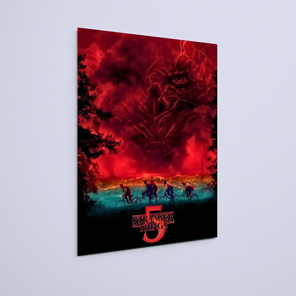 Quadro Decorativo Stranger Things Monstro Bicicletas - Imagem 3