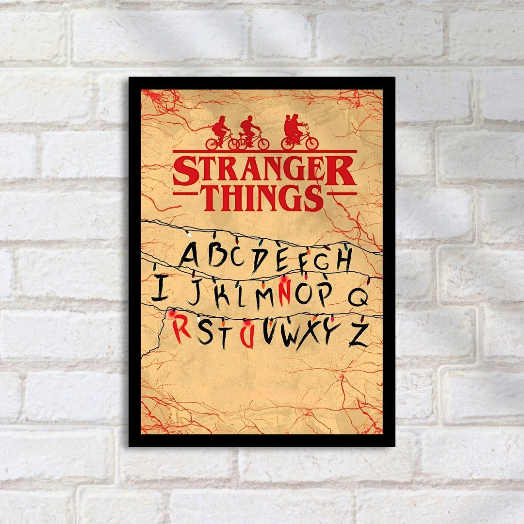 Quadro Decorativo Stranger Things Luzes Misterio - Imagem 2
