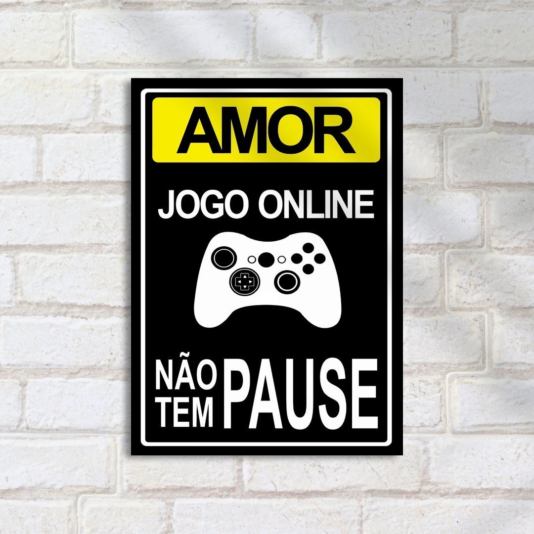 Quadro Decorativo Amor Jogo Online Controls - Imagem 2
