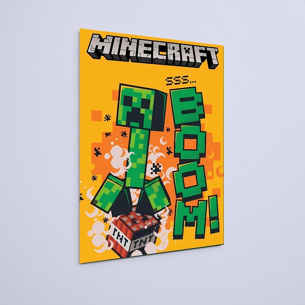 Quadro Decorativo Minecraft Creeper Minecraft Tnt Explosao - Imagem 3