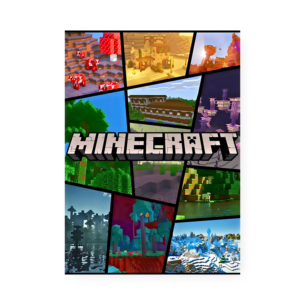 Quadro Decorativo Minecraft Paisagens Variedade