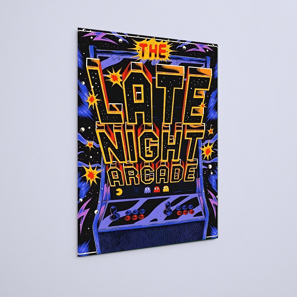 Quadro Decorativo Arcade Noite Pacman - Imagem 3