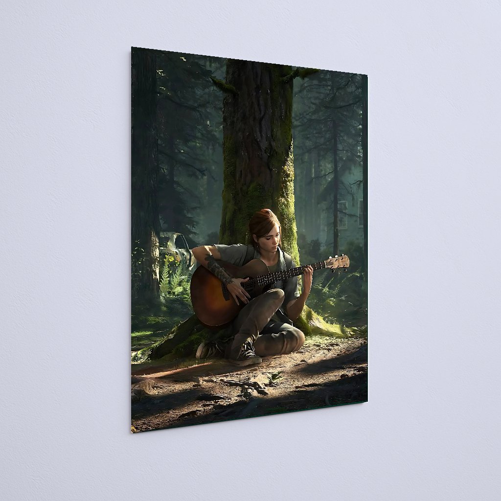 Quadro Decorativo Ellie Tocando Violao Floresta - Imagem 3