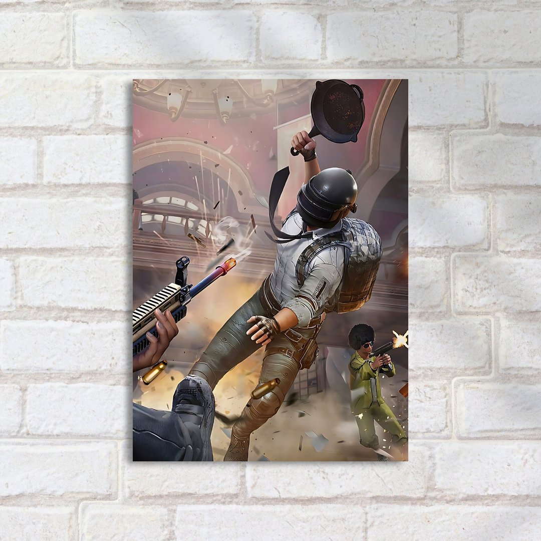 Quadro Decorativo Jugador Batalla Sarten Disparo - Imagem 2