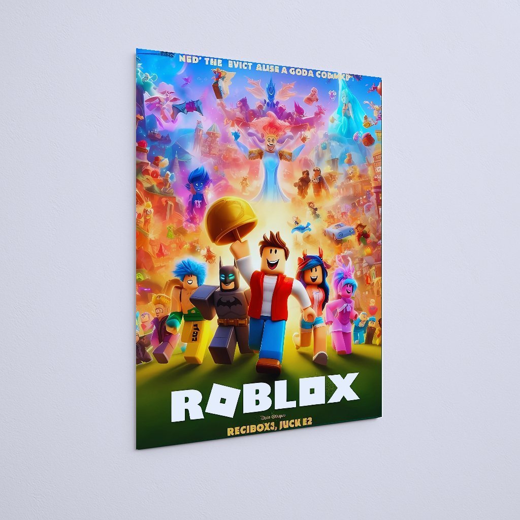 Quadro Decorativo Roblox Personagens Coloridos Aventura - Imagem 3