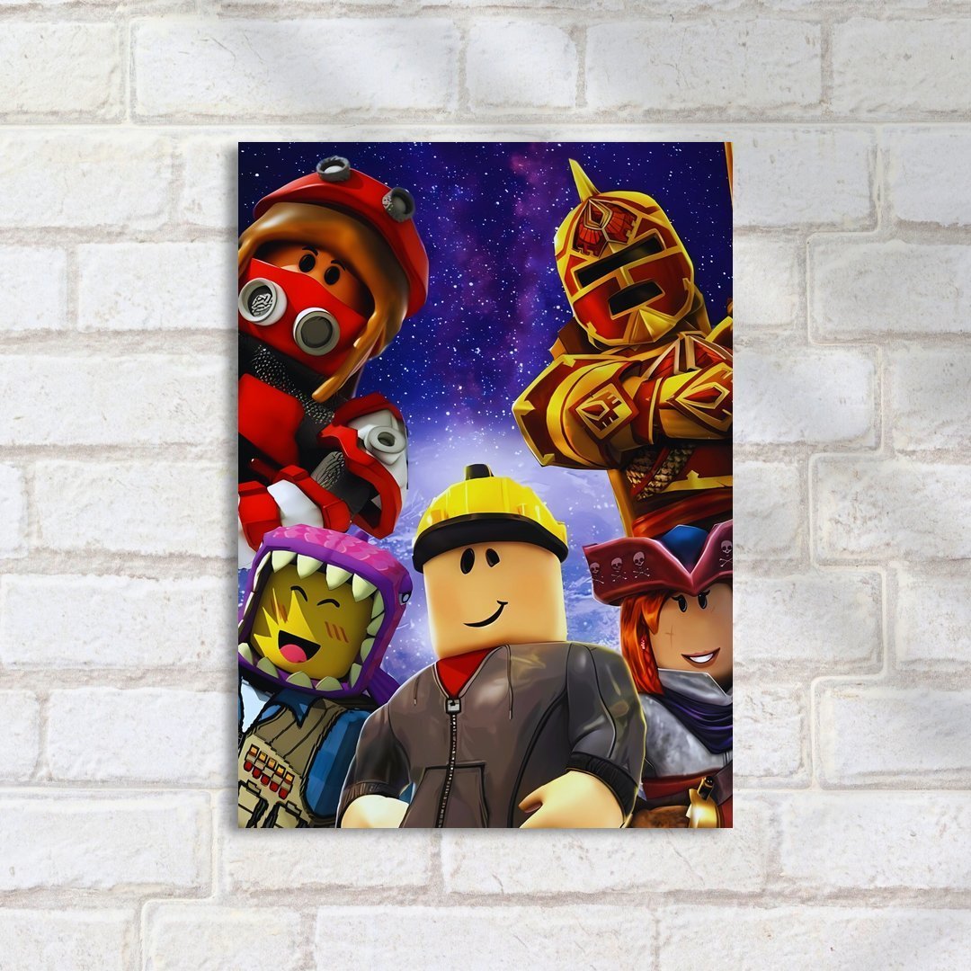 Quadro Decorativo Lego Personagens Fundo Espacial - Imagem 2