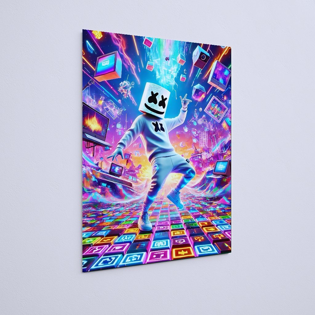 Quadro Decorativo Marshmello Dj Digital Fantasia - Imagem 3