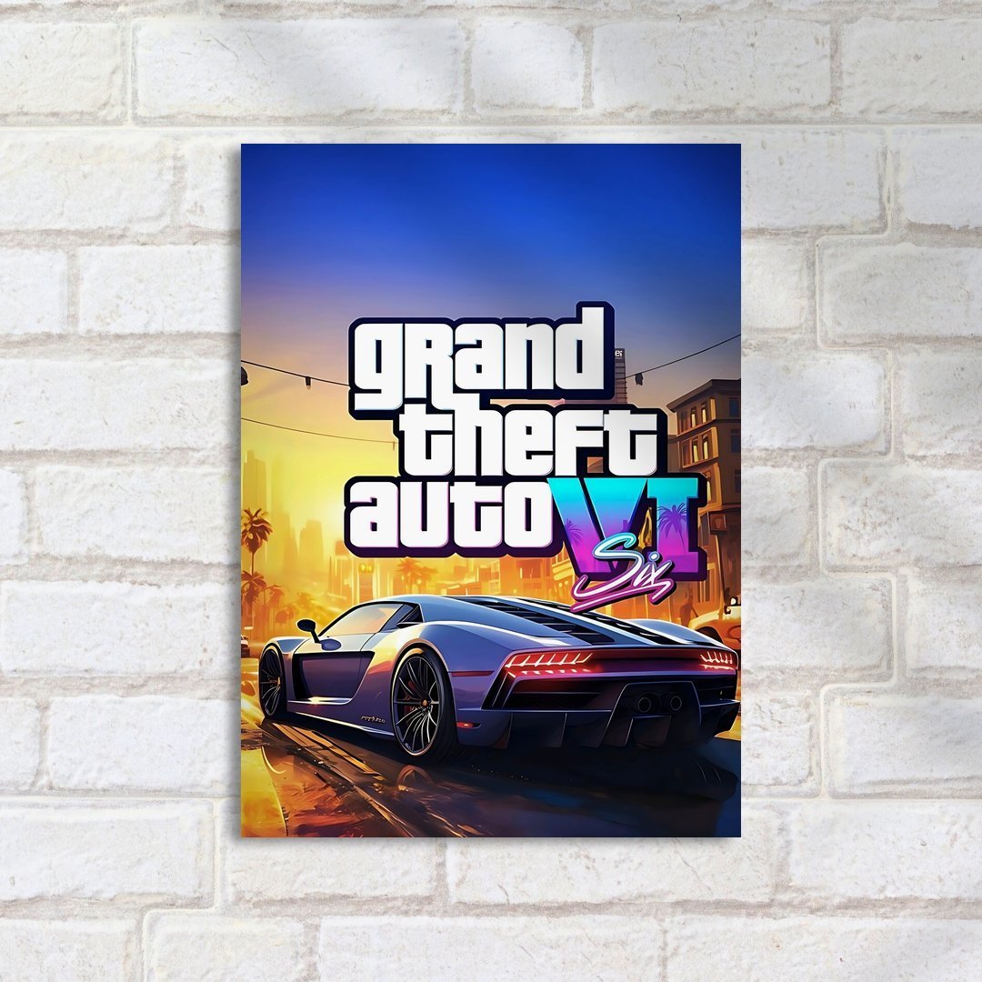 Quadro Decorativo Grand Theft Auto Seis - Imagem 2
