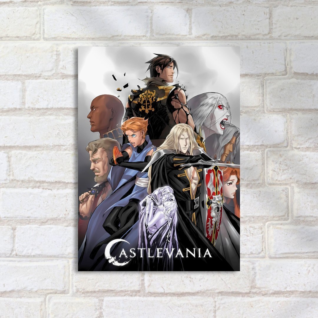 Quadro Decorativo Castlevania Personagens Principais - Imagem 2