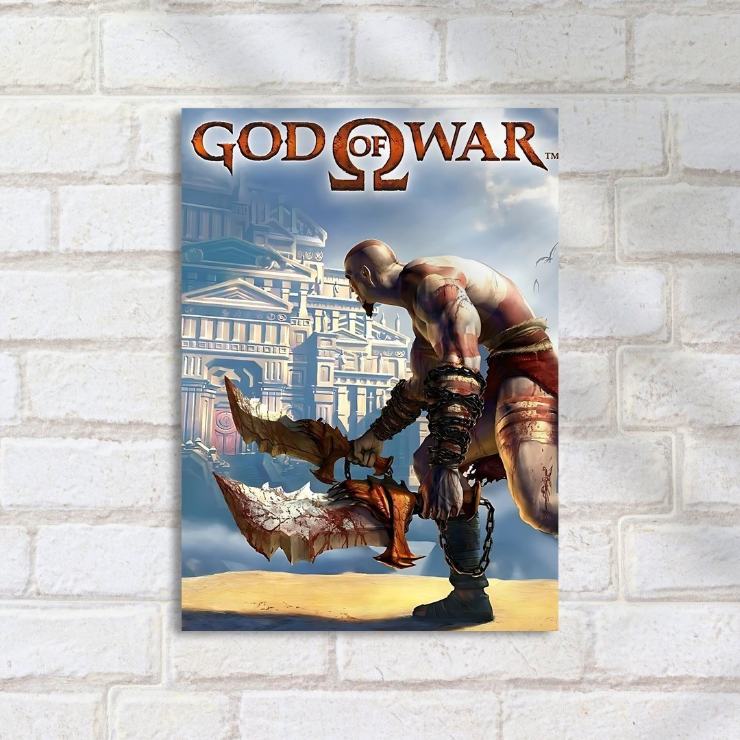 Quadro Decorativo Kratos God Of War - Imagem 2