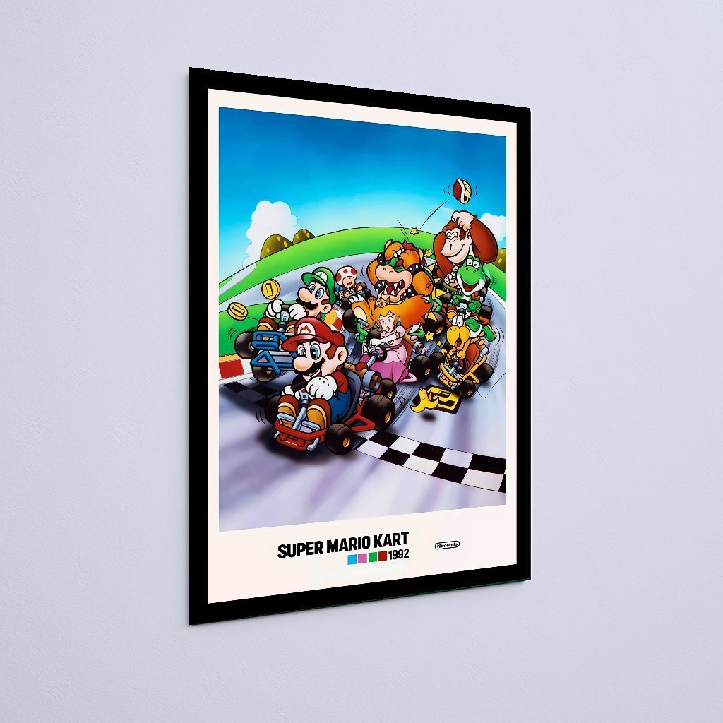 Quadro Decorativo Super Mario Kart 1992 - Imagem 3