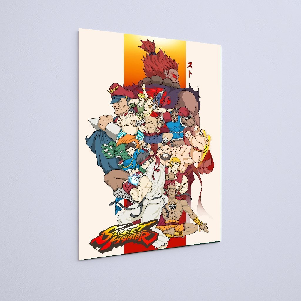 Quadro Decorativo Street Fighter Personagens Poster - Imagem 3
