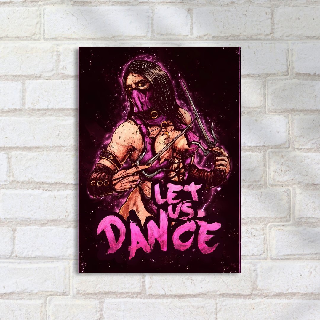 Quadro Decorativo Mileena Armas Danca Purpura - Imagem 2