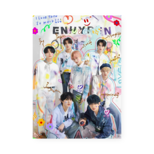 Quadro Decorativo Enhypen Colorido Grupo Kpop