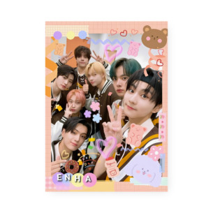 Quadro Decorativo Enhypen Garotos Sorrindo Kpop