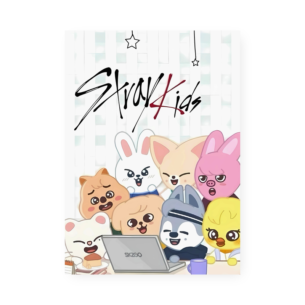 Quadro Decorativo Stray Kids Personagens Divertidos