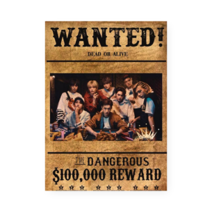 Quadro Decorativo Kpop Poster Wanted Recompensa