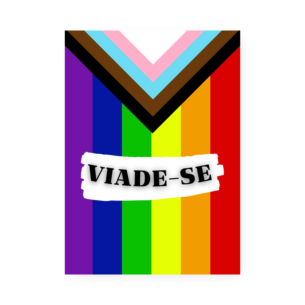 Quadro Decorativo Viade Se Bandeira Arcoiris