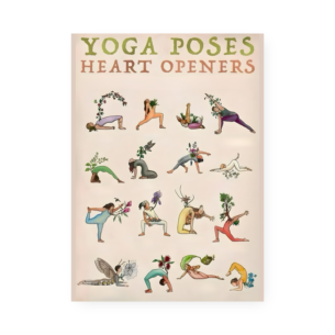 Quadro Decorativo Yoga Poses Heart Openers