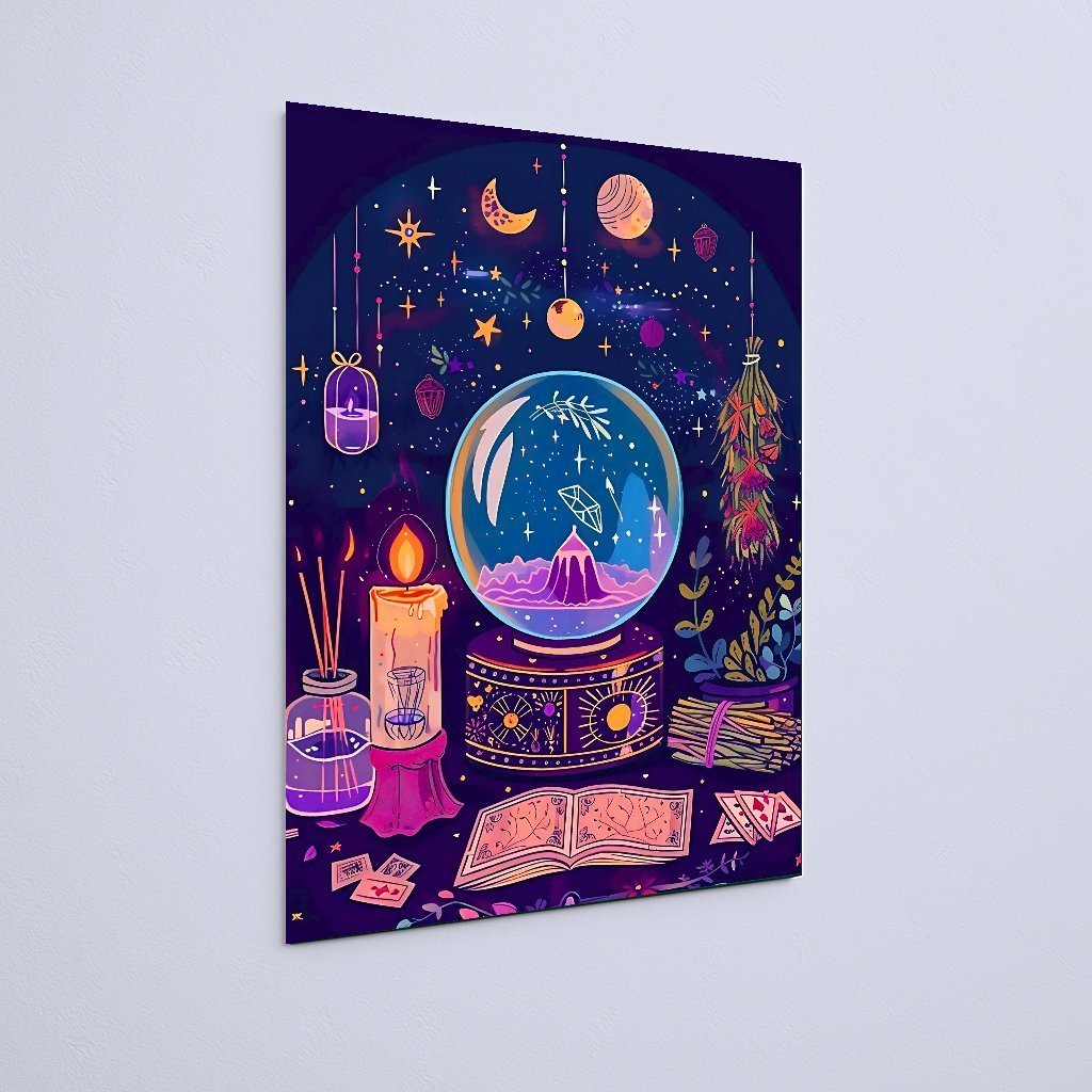 Quadro Decorativo Bola Cristal Mistica Cosmos - Imagem 3