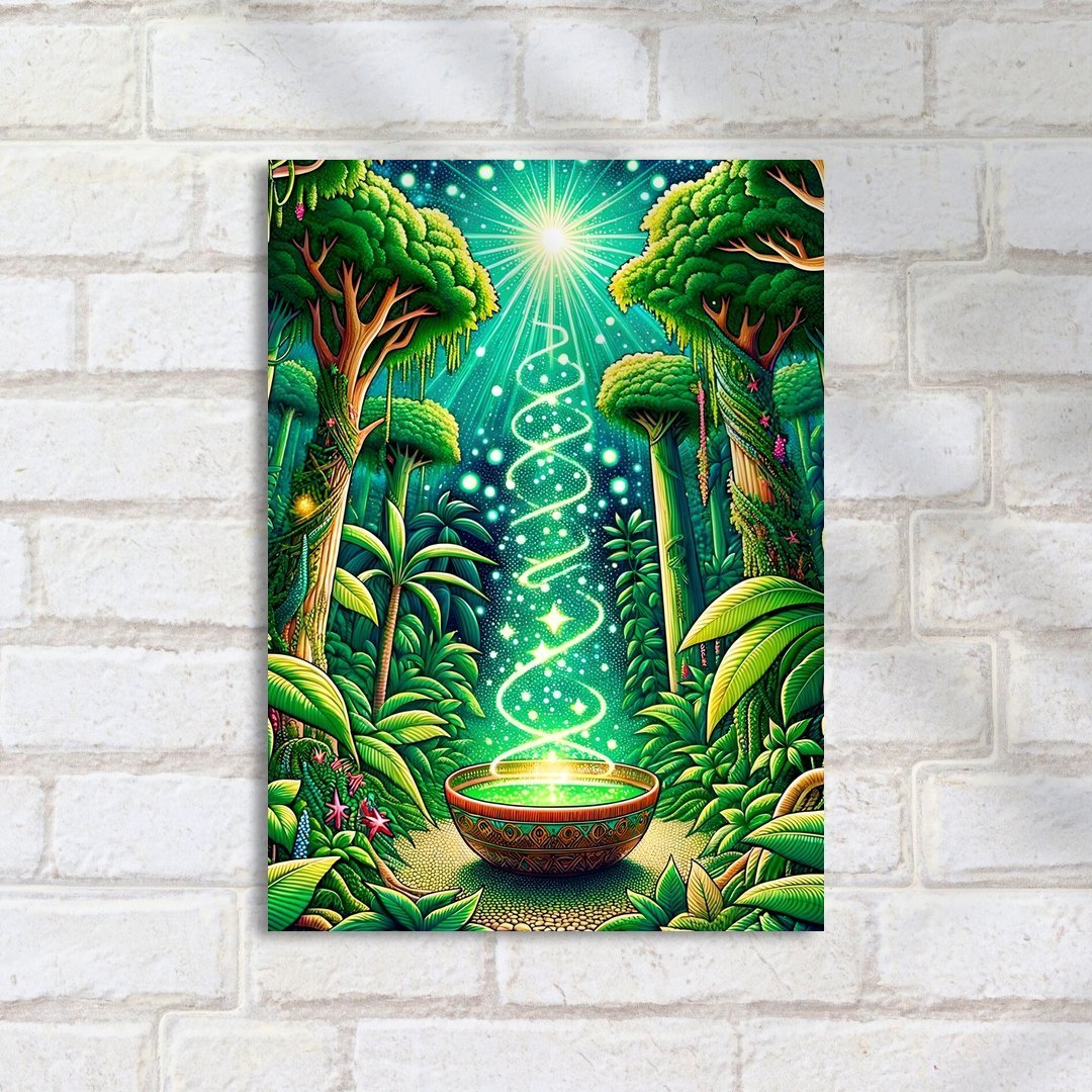 Quadro Decorativo Floresta Bacia Mágica Luz - Imagem 2
