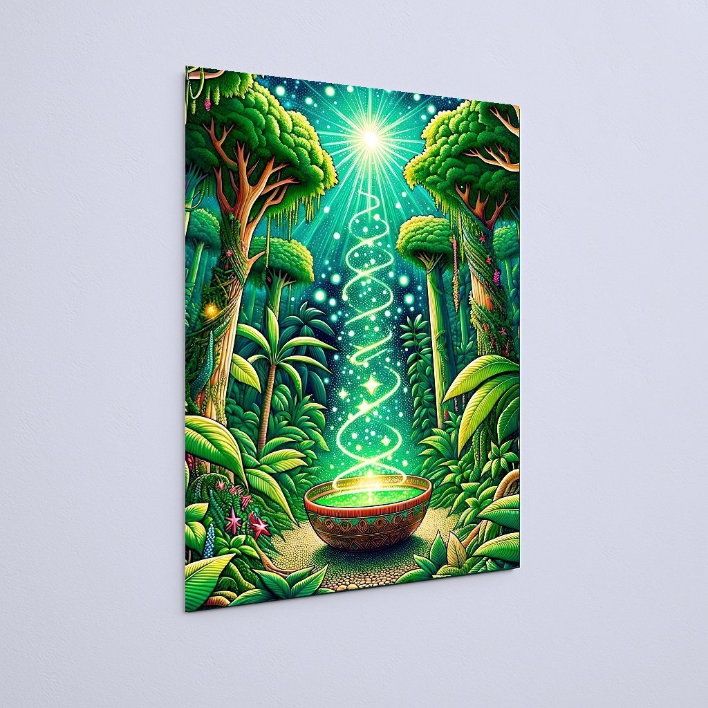 Quadro Decorativo Floresta Bacia Mágica Luz - Imagem 3