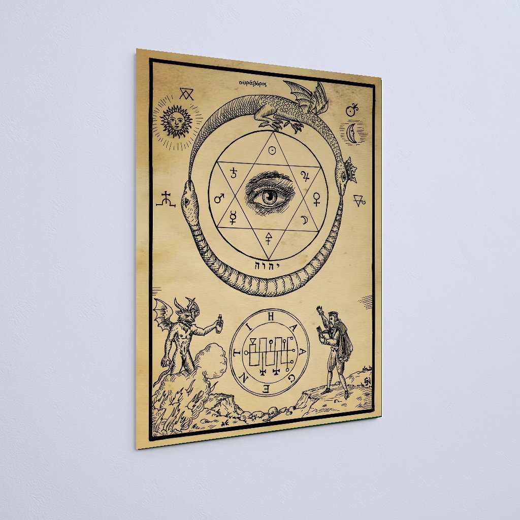 Quadro Decorativo Ocultismo Simbolos Ocultos - Imagem 3