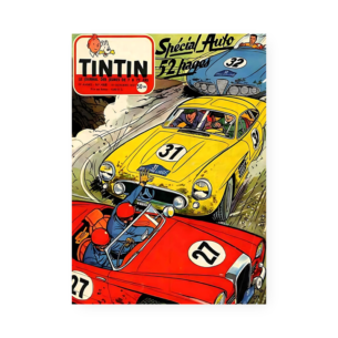 Quadro Decorativo Tintin Corrida Carros