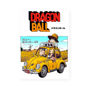 Quadro Decorativo Dragon Ball Carro Amarelo