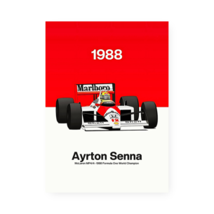 Quadro Decorativo Mclaren Mp4 4 Ayrton Senna